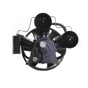 15HP 44CFM Displacement  2 Stage 3Cyl Pressure Lubricated Bare Pump w/Flywheel