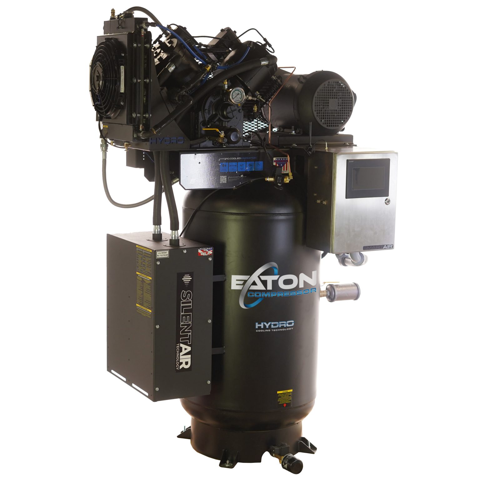 Hydro Compressor Eaton Hydro SMART AIR® Silent Air Industrial 10HP 38CFM Single or Three ...
