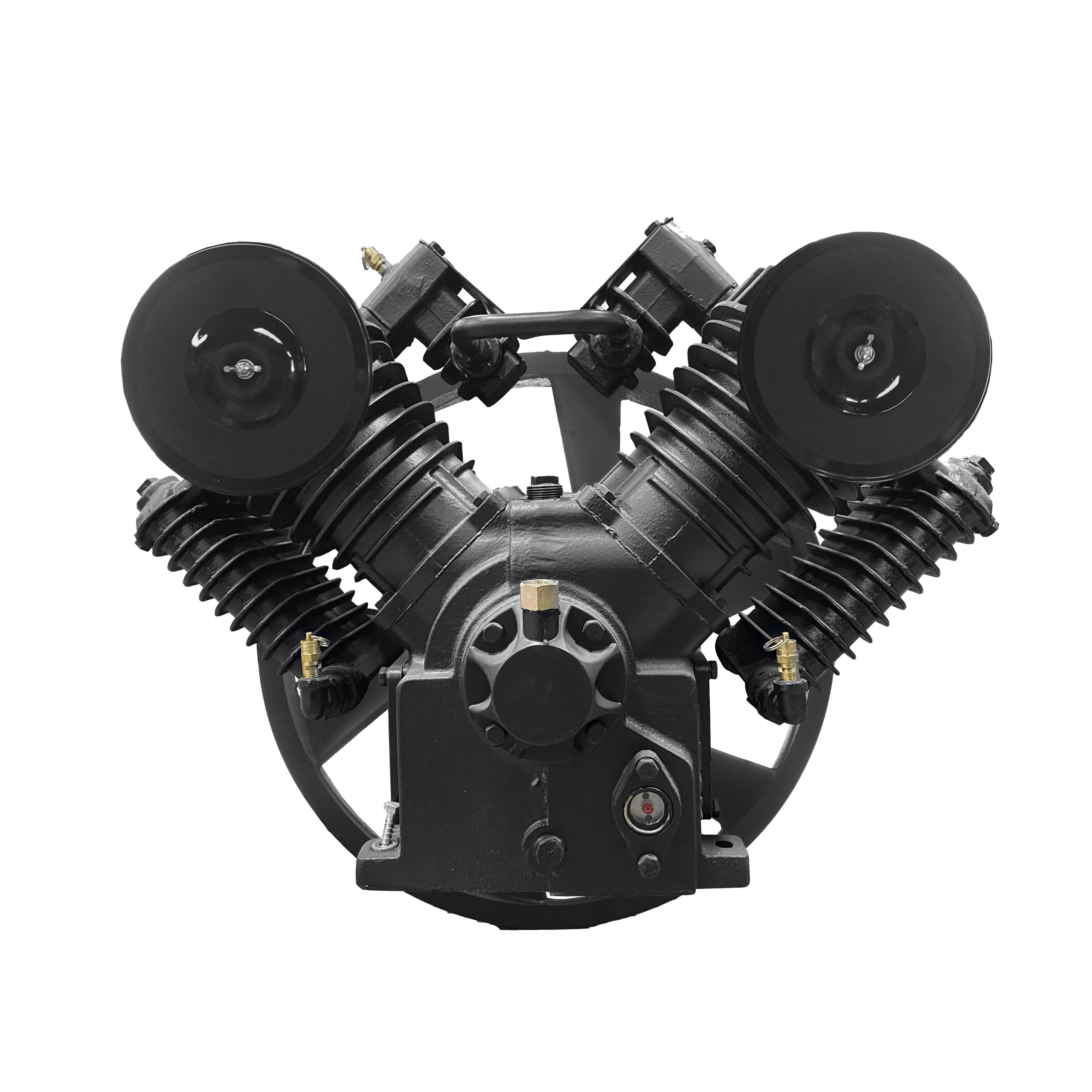 10HP 43CFM Displacement 2 Stage Reciprocating Splash Lubricated Bare Pump w/Flywheel