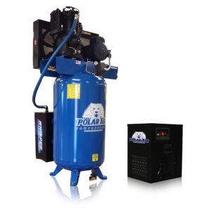 5hp quiet piston air compressor with dryer package