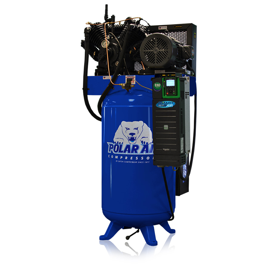 10 HP variable speed piston air compressor